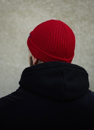 Unisex hat OGONPUSHKA Beanie red4 photo
