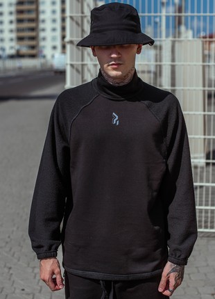 Men's double-sided sweatshirt OGONPUSHKA Reverse black