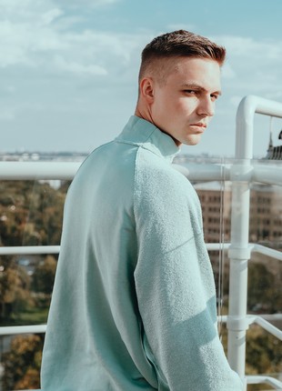 Men's double-sided sweatshirt OGONPUSHKA Reverse mint4 photo