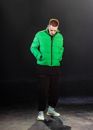 Short demi-season jacket Holla light green