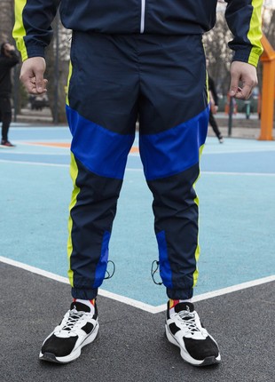 Sports pants OGOGNPUSHKA Split blue and yellow