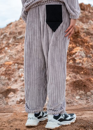 Sweatpants OGONPUSHKA Kiss gray5 photo