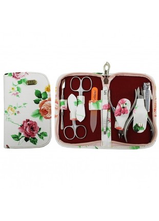 Manicure set "Colored flower with white background" 77203E1 photo
