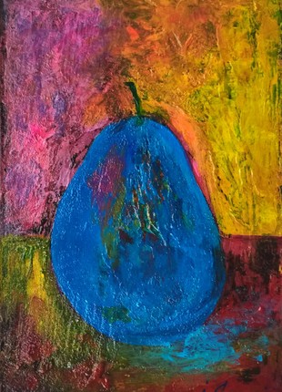 Pear still life. Fruit paintings. Kitchen fruit painting