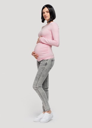 Pale pink maternity-friendly longsleeve3 photo