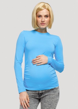 Light turquoise maternity-friendly longsleeve