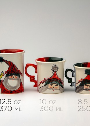 Christmas handmade ceramic mug Santa New Year 20234 photo