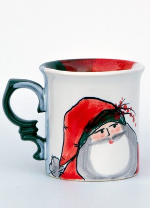 Christmas handmade ceramic mug santa new year 20231 photo