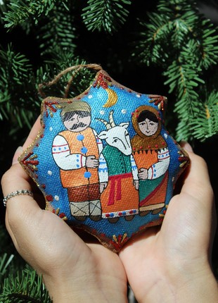 Coffee souvenir Christmas star «Malanka»