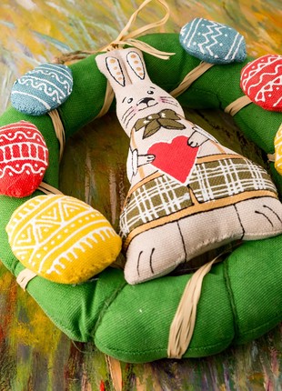 Wreath with a bunny2 photo