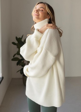 Warm milky wool sweater2 photo