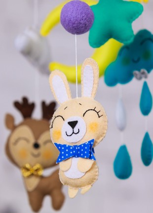 Musical baby mobile with bracket, Baby mobile "Sunny dreams"3 photo