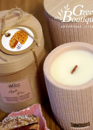 Natural Soy Candle Apple pie(size L+)7 photo