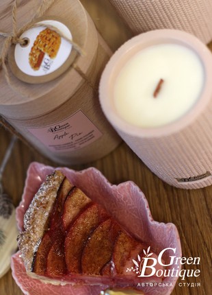Natural Soy Candle Apple pie(size L+)6 photo