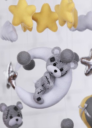 Musical baby mobile with bracket "Teddy bears"3 photo