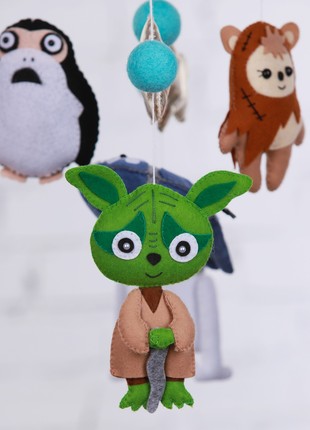 Musical baby mobile with bracket "Super heroes"3 photo