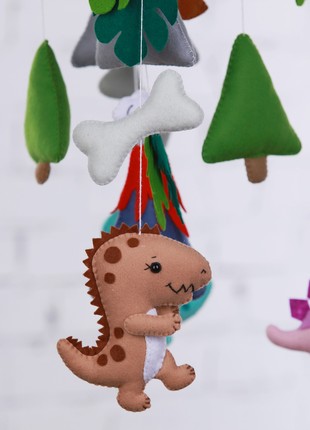 Musical baby mobile with bracket "Dinosaurs"3 photo