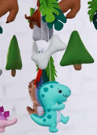 Musical baby mobile with bracket "Dinosaurs"5 photo