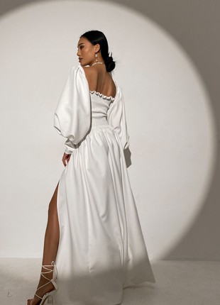 A long white evening dress3 photo