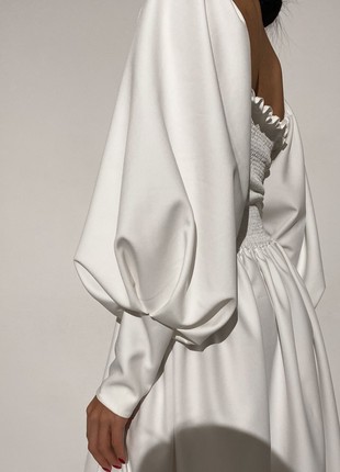 A long white evening dress5 photo