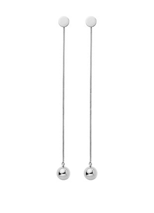 EARRINGS BRAKING BALLS STERLING SILVER 925