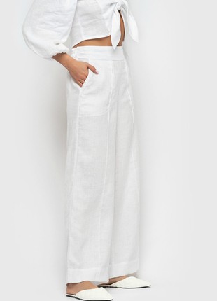 White Linen Pants6 photo