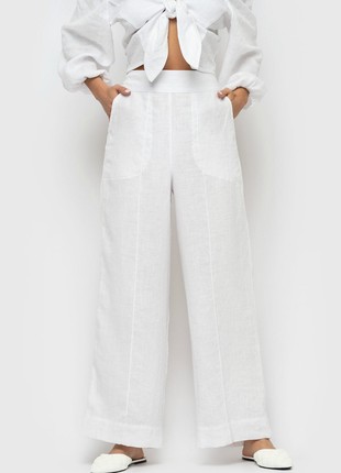 White Linen Pants4 photo