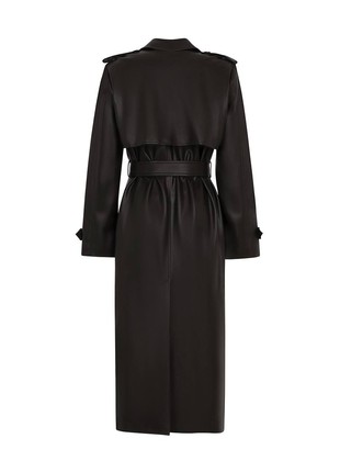 BLACK CHOCOLATE TRENCH COAT5 photo