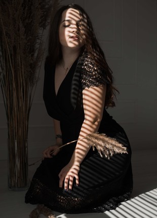 Black dress with lace2 photo