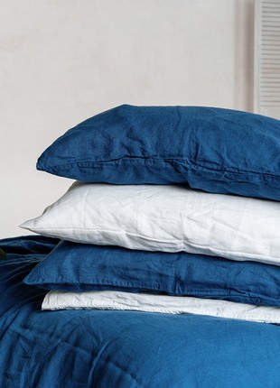 Linen pillowcases BLUE SKY 50X70 (20"x28") 2pcs2 photo