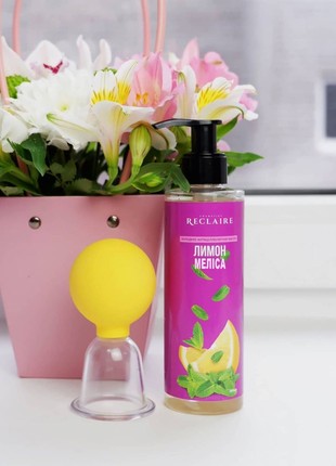 Set "cold massage complex" reclaire (mini brush + oil + vacuum jar)5 photo