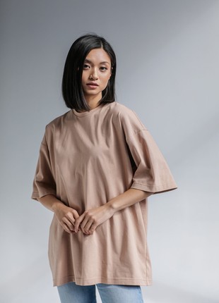 The basic T-shirt is beige2 photo