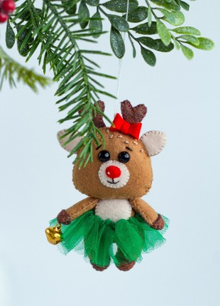 New Year's deer Christmas ornament