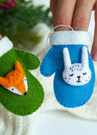 Christmas gloves ornaments set of 36 photo