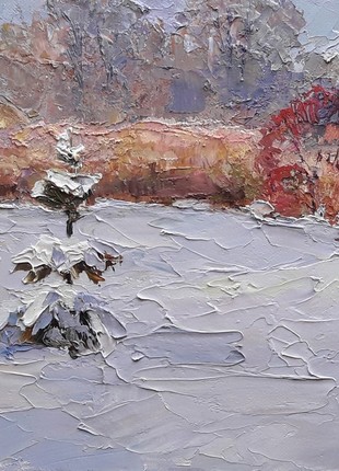 Oil painting Snowy winter Serdyuk Boris Petrovich nSerb3145 photo