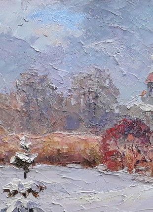 Oil painting Snowy winter Serdyuk Boris Petrovich nSerb3144 photo