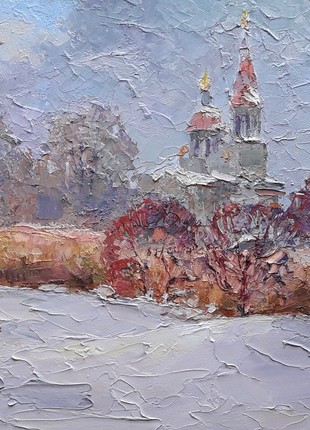 Oil painting Snowy winter Serdyuk Boris Petrovich nSerb3146 photo