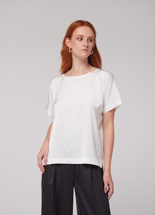 White silk T-shirt