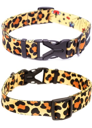 Dog collar nylon BAT&RO "Leo" M (40-50cm)