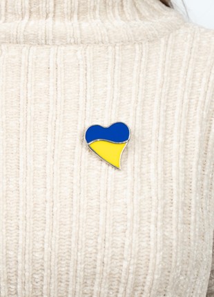 Ukrainian heart stained glass jewelry2 photo