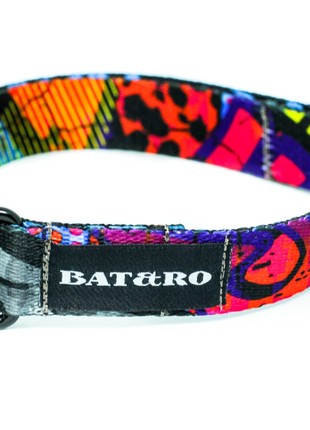 Dog collar nylon BAT&RO "Art" L (50-60cm)3 photo