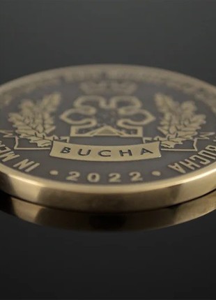 Bucha Challenge Coin with Oak Case 1 of 4500 (Limited)5 photo