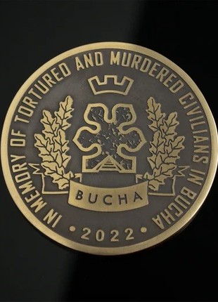 Bucha Challenge Coin with Oak Case 1 of 4500 (Limited)7 photo