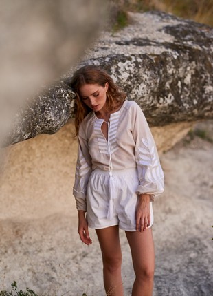 Women's embroidered shirt "Fern"9 photo