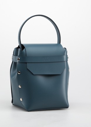 Adhara Leather Bag in pine green color