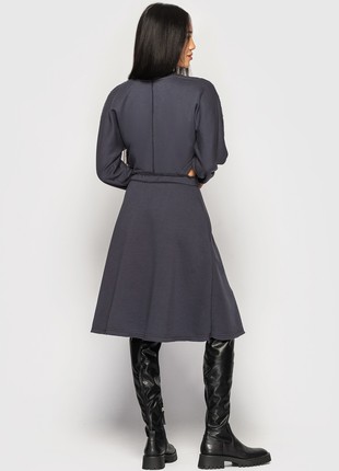Gray dress with cutouts at the waist6 photo