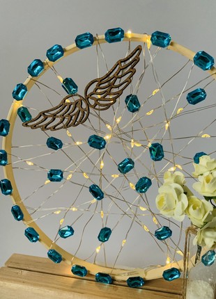 Lantern with yellow flowers, room decor, home lighting4 photo
