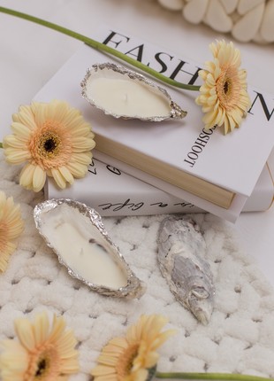 Set of 5 oysters candles2 photo