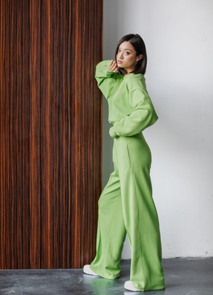 Wide pants with arrows green tea9 photo