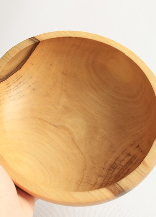 small salad bowl, handmade nut dinnerware, wood walnut bowl, unique serving dish9 photo